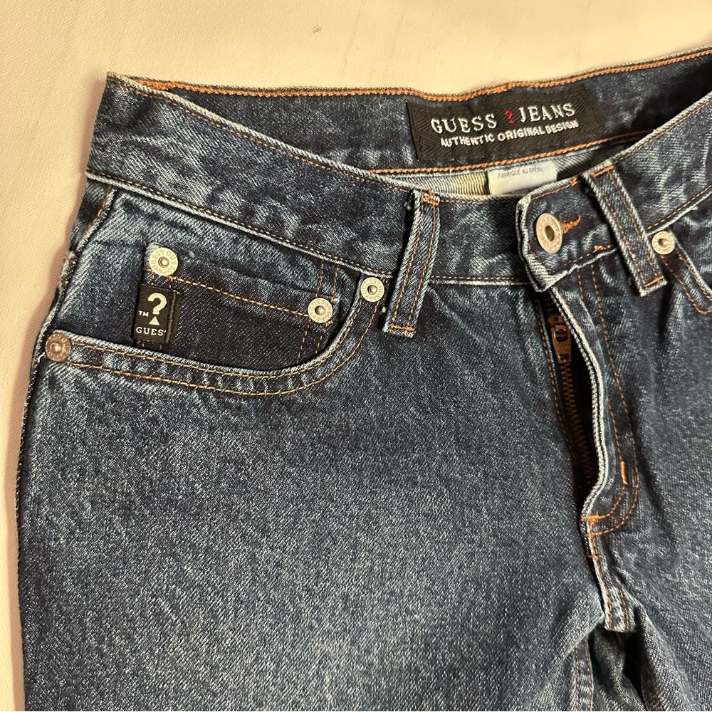 Guess Women's Straight Leg Jeans - Dark Blue